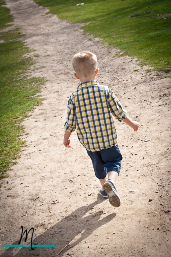 Little boy, walking on path at wheeler farm, utah child photography